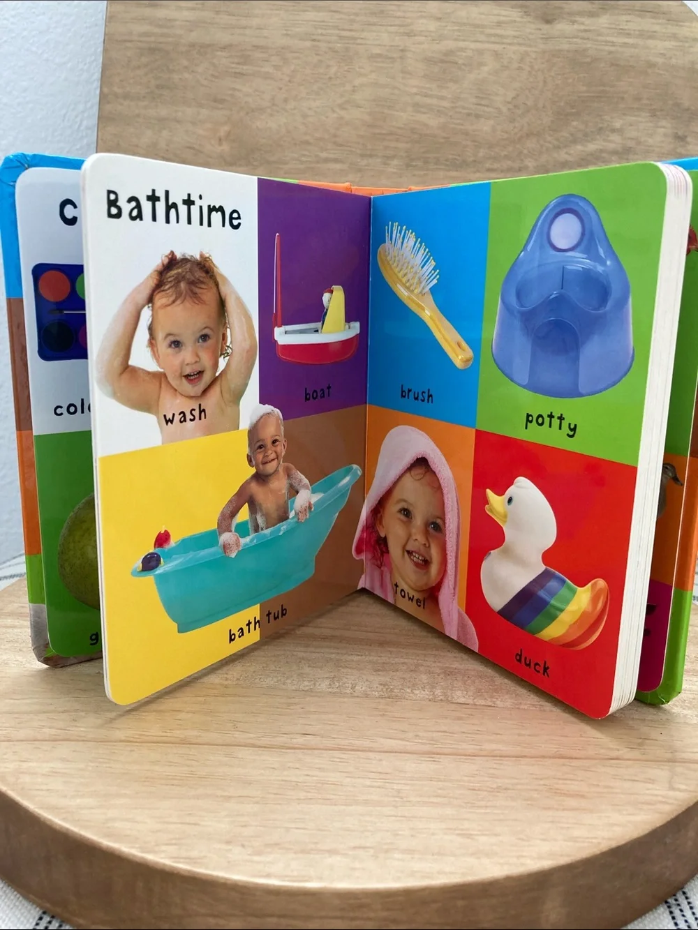 SALE! First 100 Words Board Book - Colorful Kids Learning Book